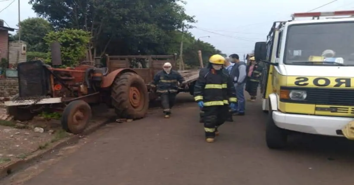 Un hombre murió tras caer del tractor en Alem