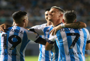 Copa de la liga Pofesional Racing goleo a Argentinos