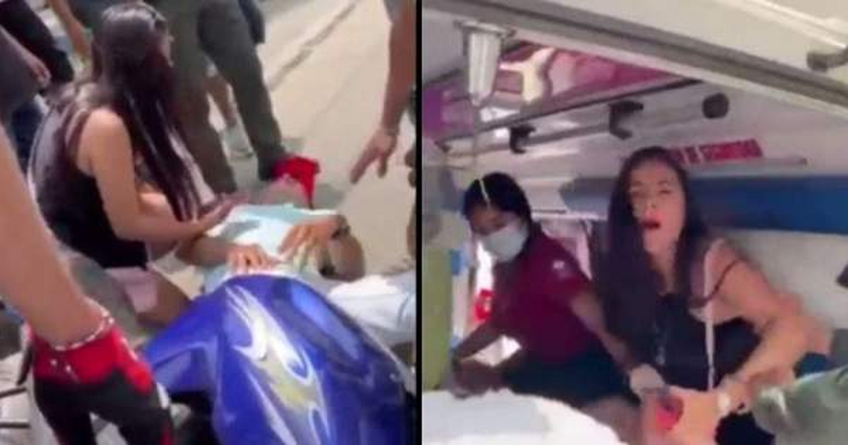 Video viral: Una mujer impide que atiendan a su novio herido hasta que le de la clave del celular