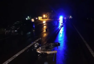 San Vicente dos hombres fallecieron tras chocar su moto de frente con un auto