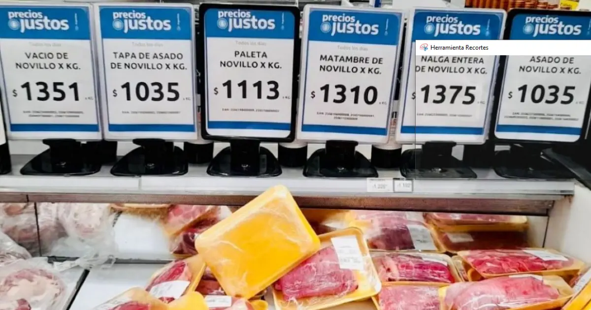 Programa Precios Justos Carne se renueva con aumento en los precios del 3,2%