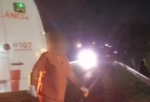 Wanda un adolescente fallecio tras despistar con su moto sobre la ruta 12